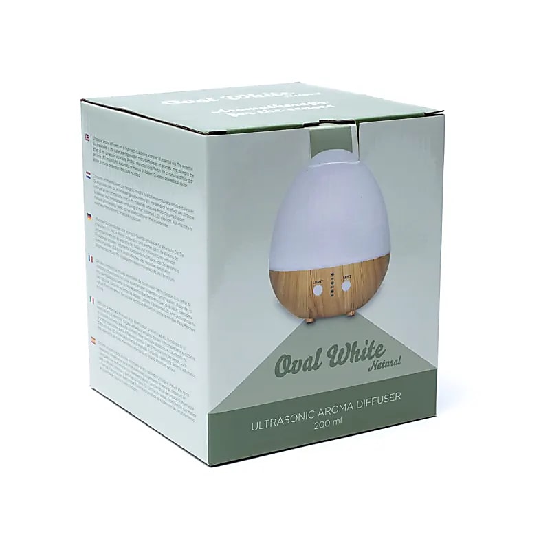 Oval – Weiß - Ultraschall Aroma Zerstäuber - USB