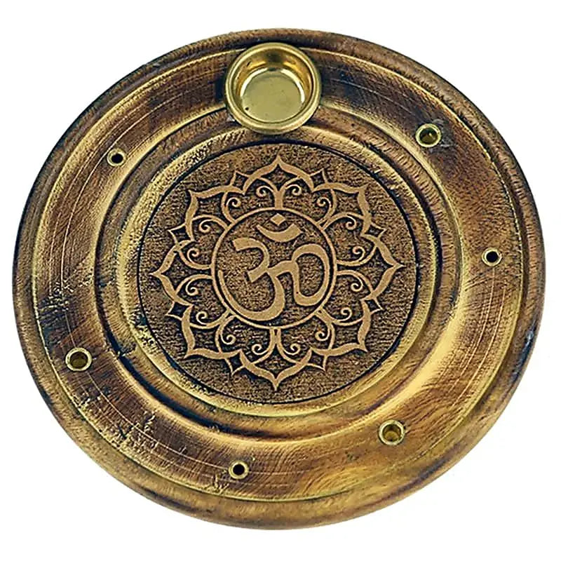 Räucherstäbchen-/Weihrauchkegelhalter OM | Spirit of Gaia