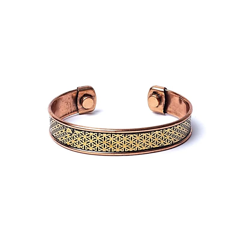 Kupferarmband „Blume des Lebens“ | Spirit of Gaia
