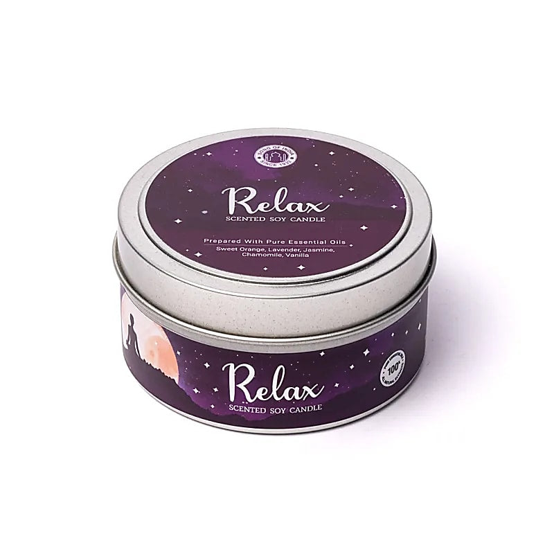 Relax Duftkerze – Entspannende Sojawachskerze in Dose Song of India
