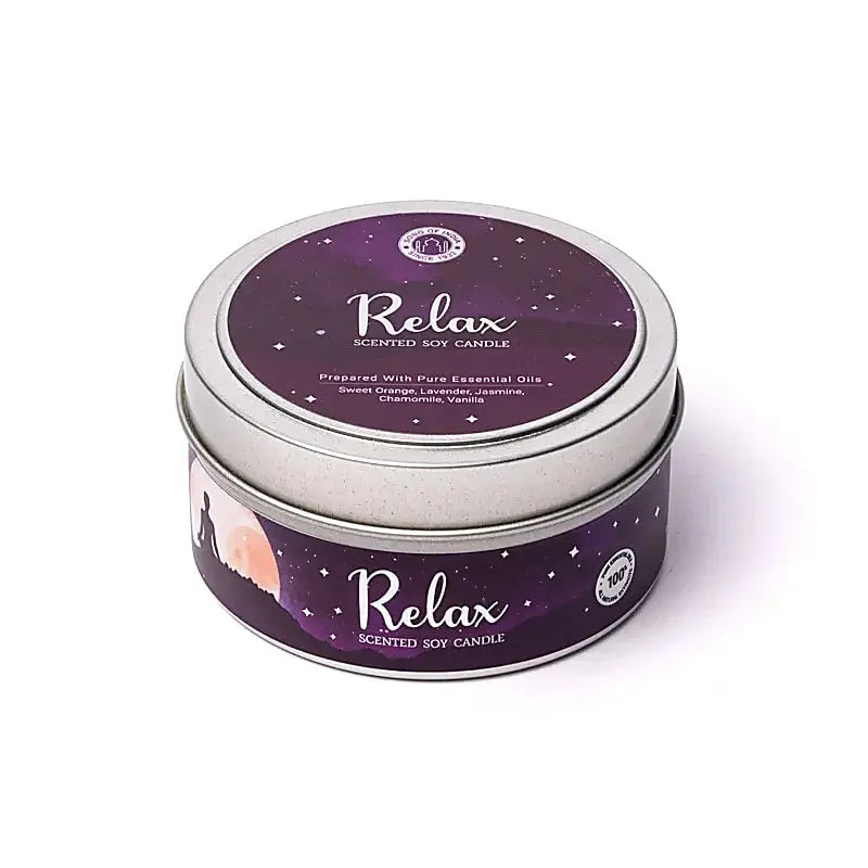 Relax Duftkerze – Entspannende Sojawachskerze in Dose Song of India