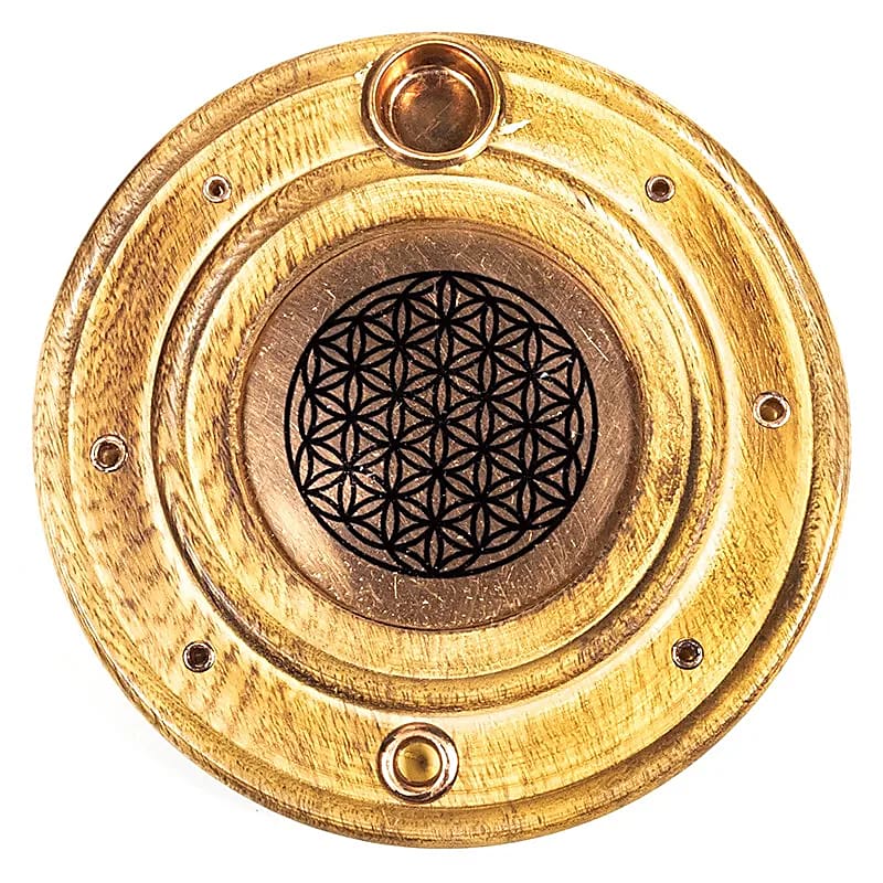 Räucherstäbchen- & -kegelhalter Blume des Lebens | Spirit of Gaia