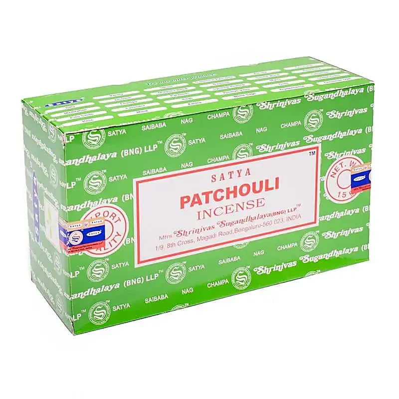 Satya Patchouli Masala-Räucherstäbchen – Packung