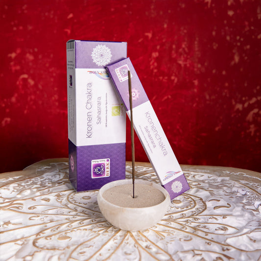 Kronenchakra Räucherstäbchen – öffne das Tor zum höheren Selbst Aurum Indigo