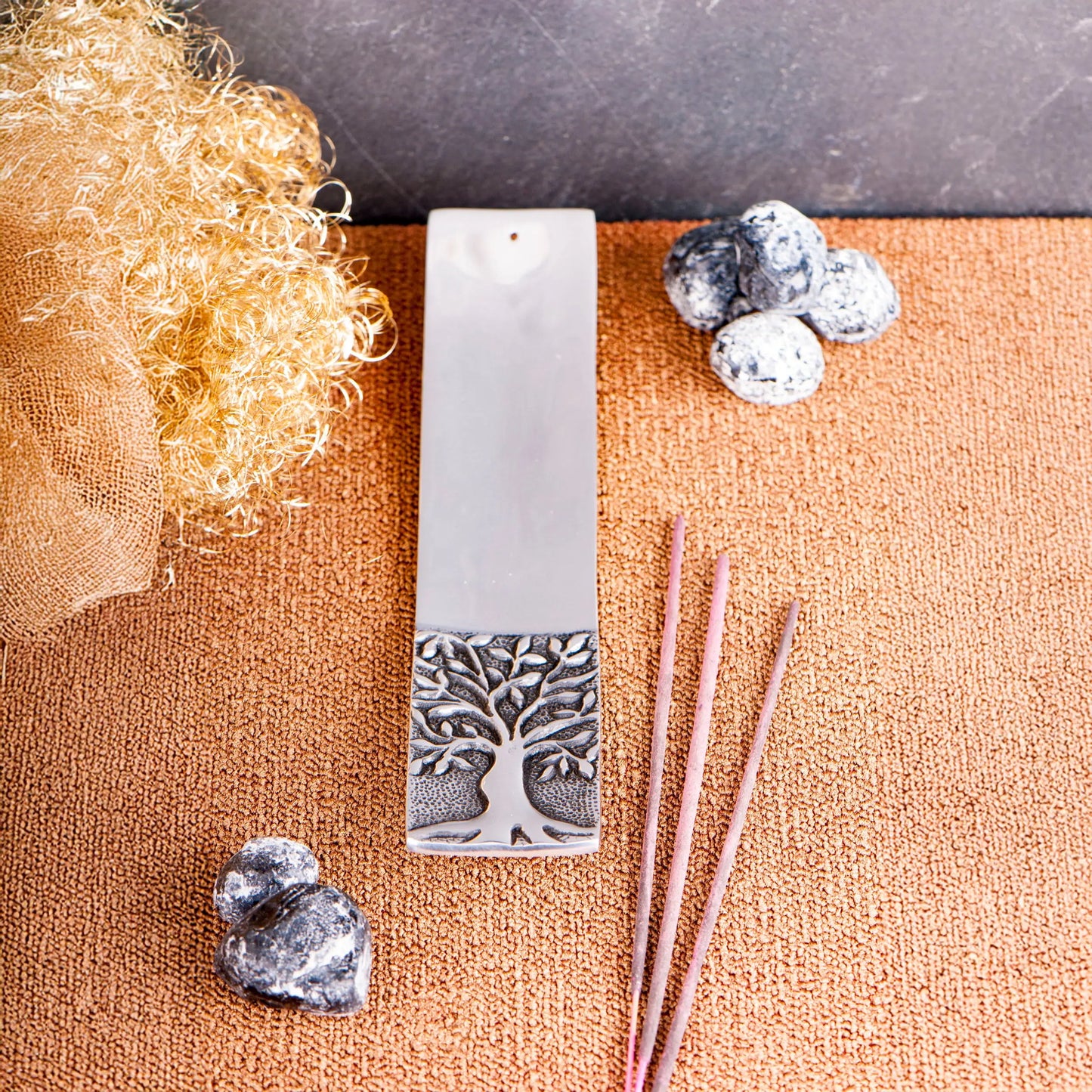 Schiffchenhalter Lebensbaum Weißmetall Berk