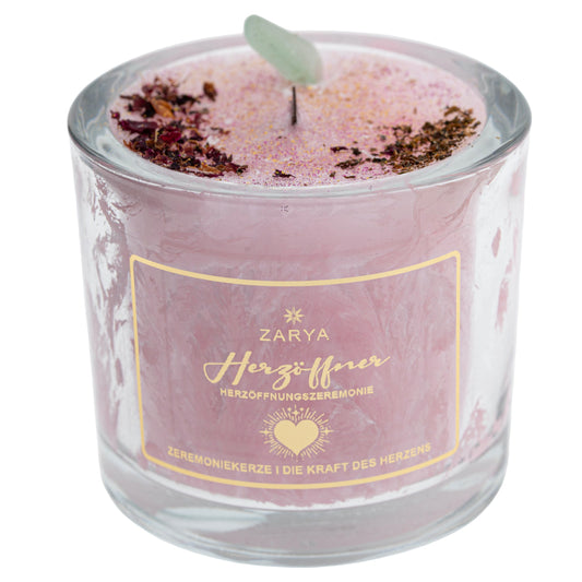 Zeremonie Kerze Herzöffner - Kakao, Aventurin | Spirit of Gaia
