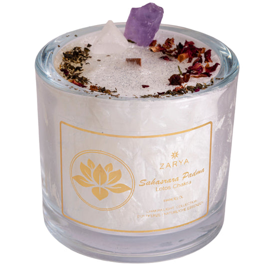 Lotos Chakra Kerze - Sahasrára Padma | Spirit of Gaia