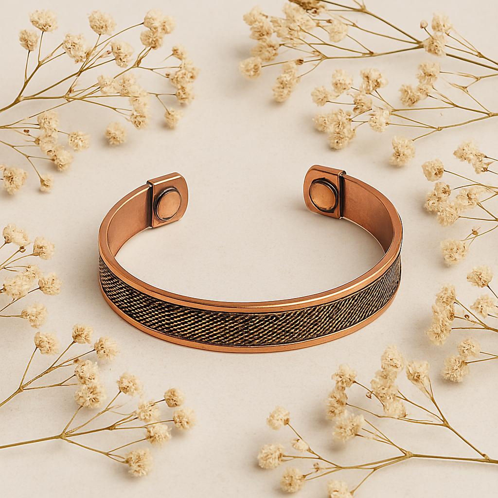 Magnetisches Kupferarmband mit Seilmuster | Spirit of Gaia