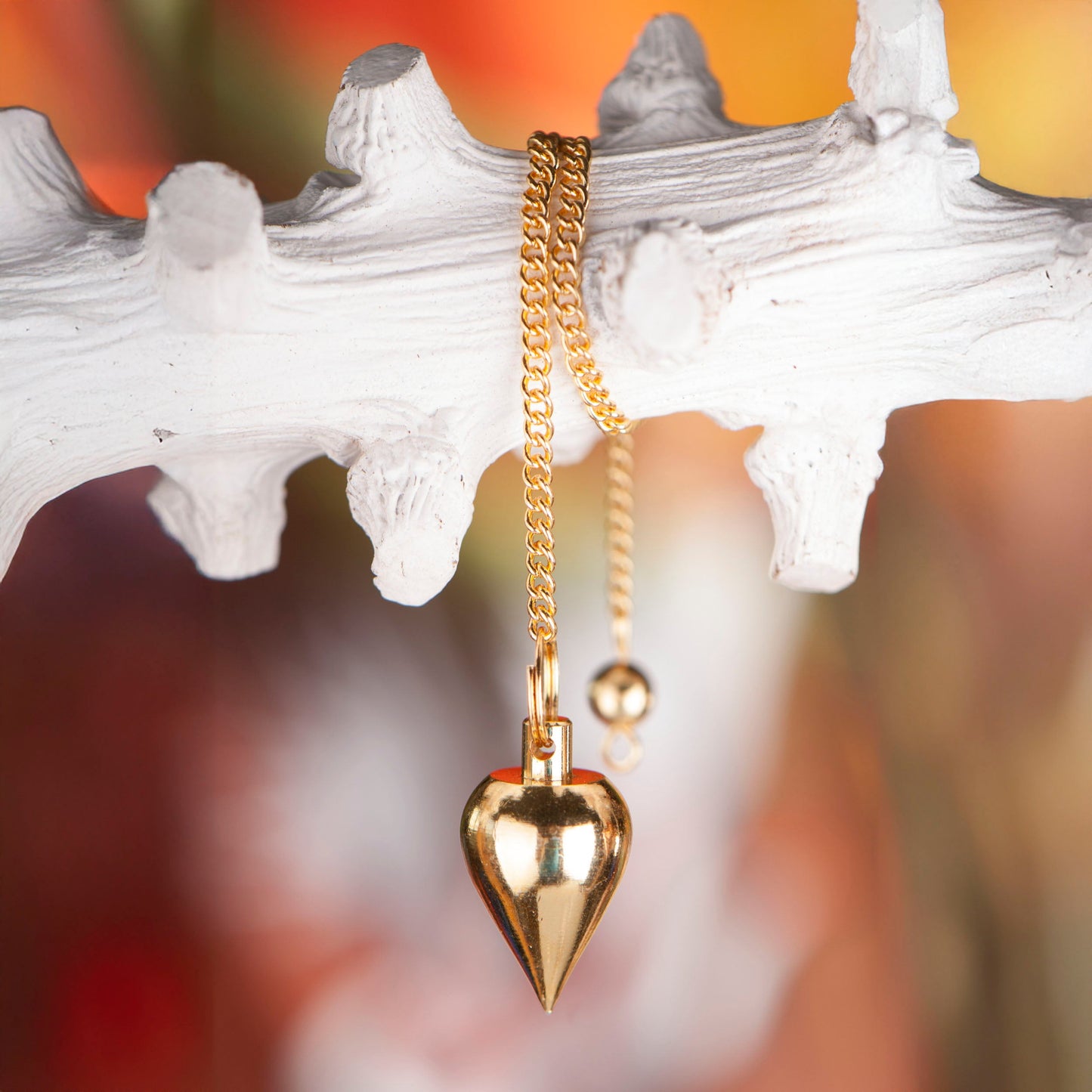 Klassisches Tropfenpendel aus vergoldetem Messing Berk