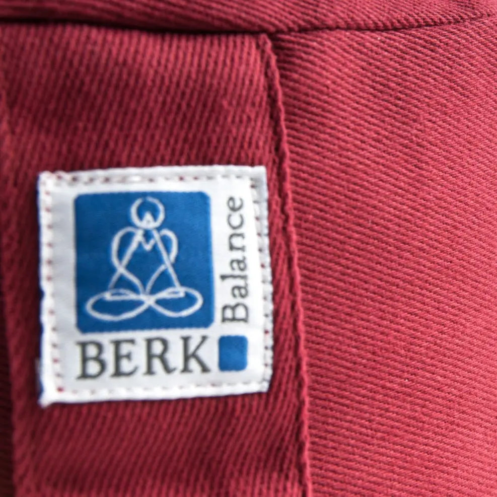 Blume des Lebens Meditationskissen – Rot, Bio-Buchweizenfüllung - Baumwollbezug - Yoga, Achtsamkeit & schützende Erdung Berk