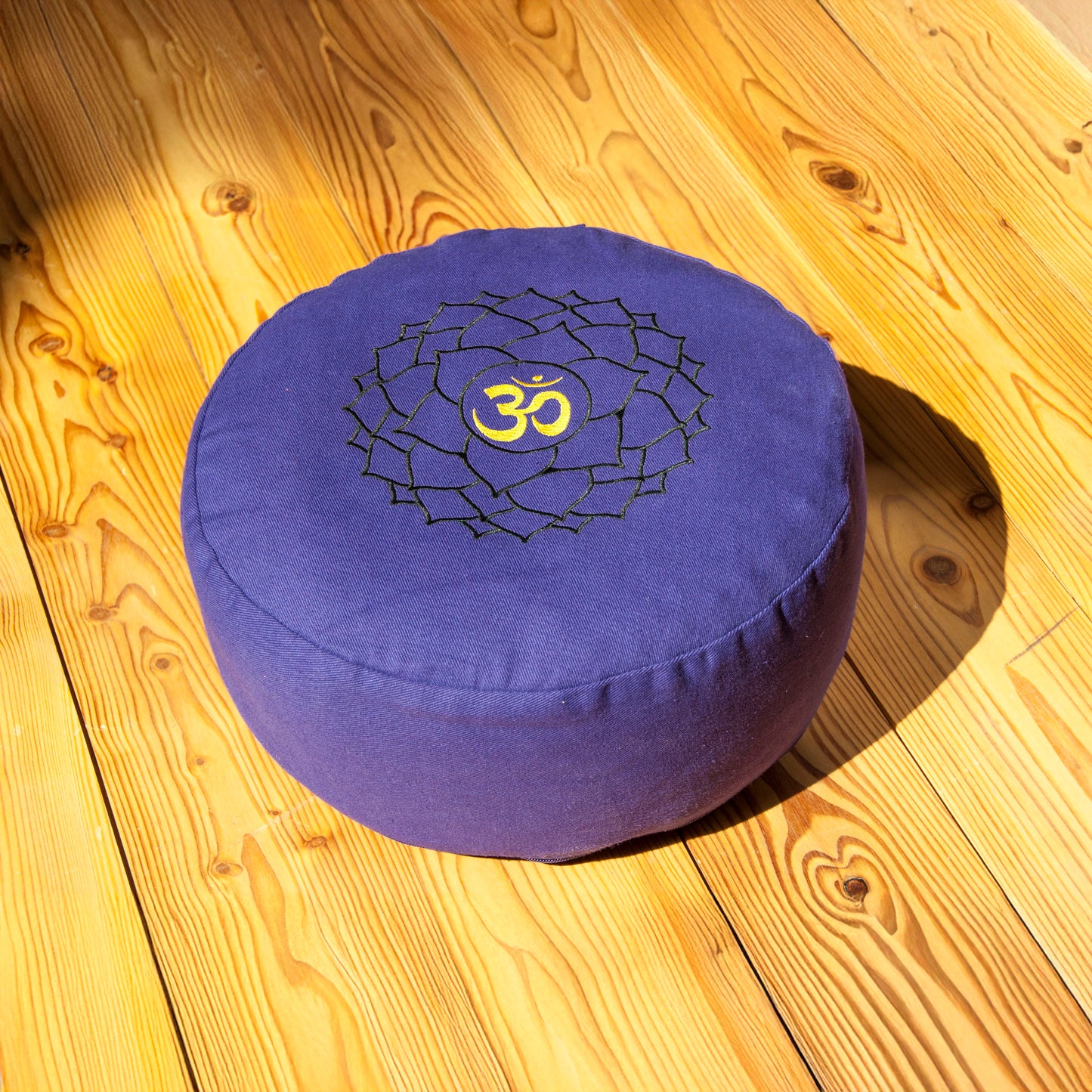 Kronenchakra – Sahasrara – Meditationskissen – Bio-Buchweizenkissen – Baumwollbezug – Yoga, Achtsamkeit & spirituelle Verbundenheit