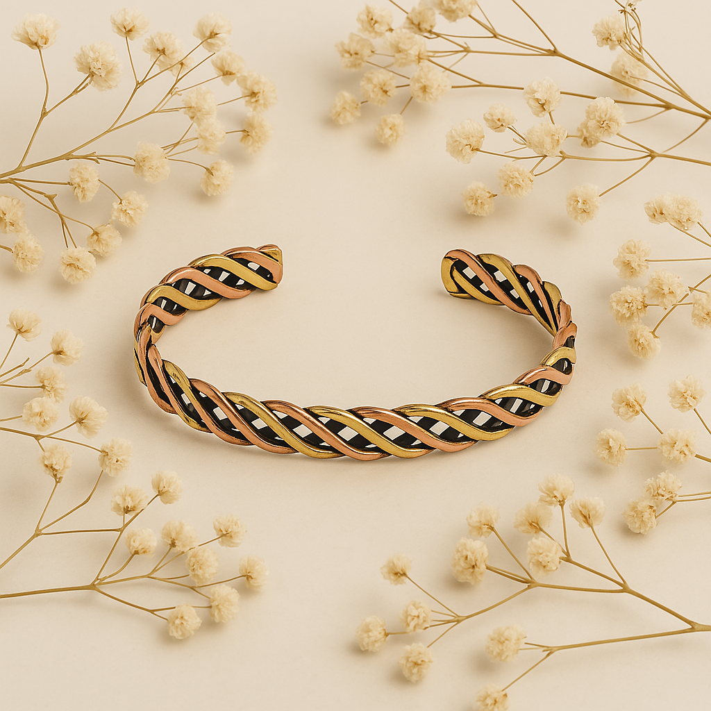 Geflochtenes Armband – bronze goldfarben Spirit of Gaia