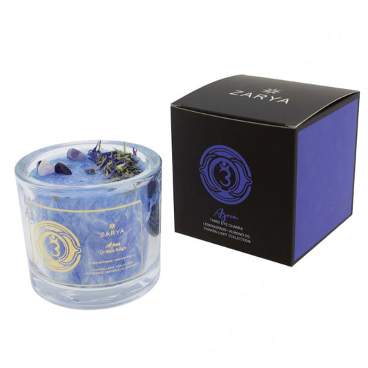 Drittes Auge / Stirnchakra Kerze - Ajna | Spirit of Gaia