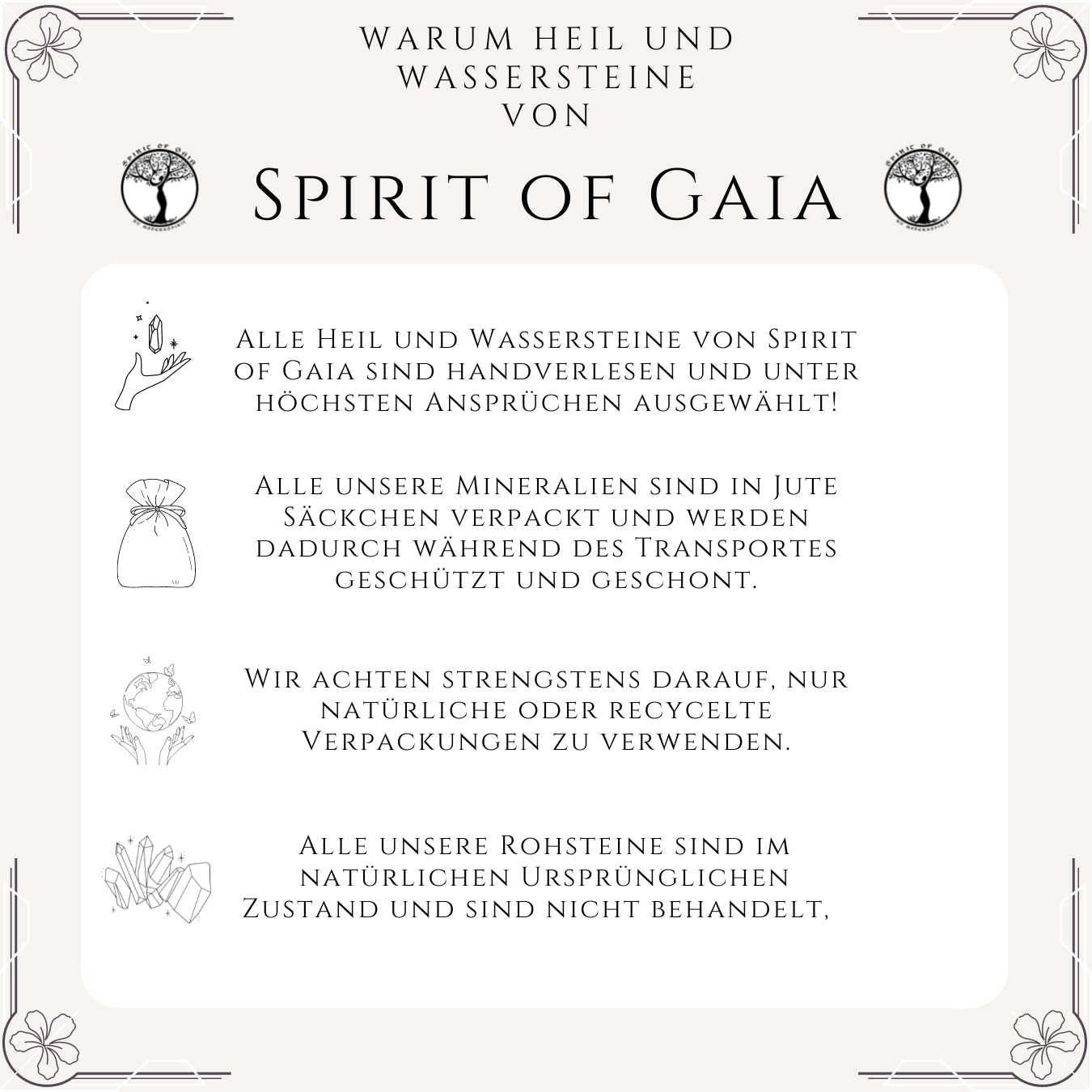 Grundmischung Quellwasser im Jutesäckchen | Spirit of Gaia