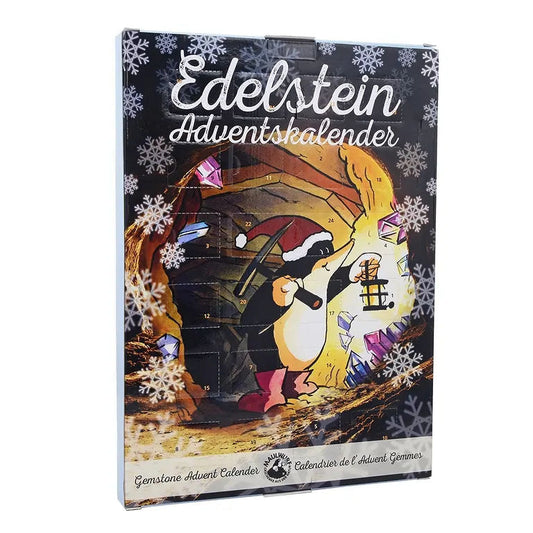 Adventskalender "Mauli in Höhle" | 24 Trommelsteine & Schlüsselanhänger Spirit of Gaia