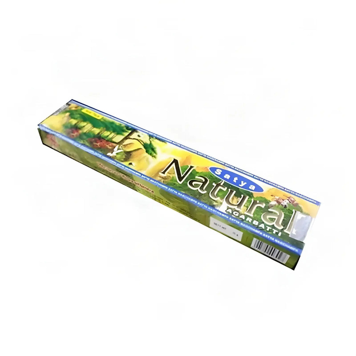Satya Natural Räucherstäbchen, 15-g-Packung, freigestellt auf Weiß
