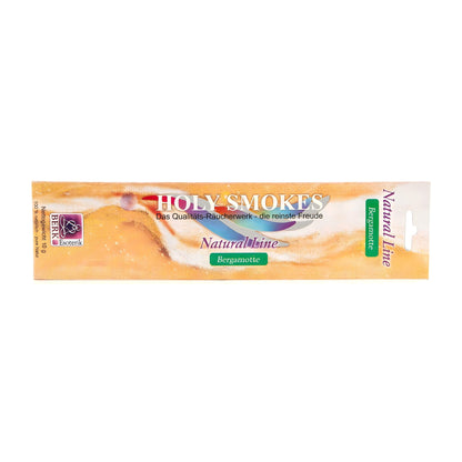 Bergamotte Natural Line, Packung der Holy Smokes Räucherstäbchen von Berk, freigestellt auf weißem Grund