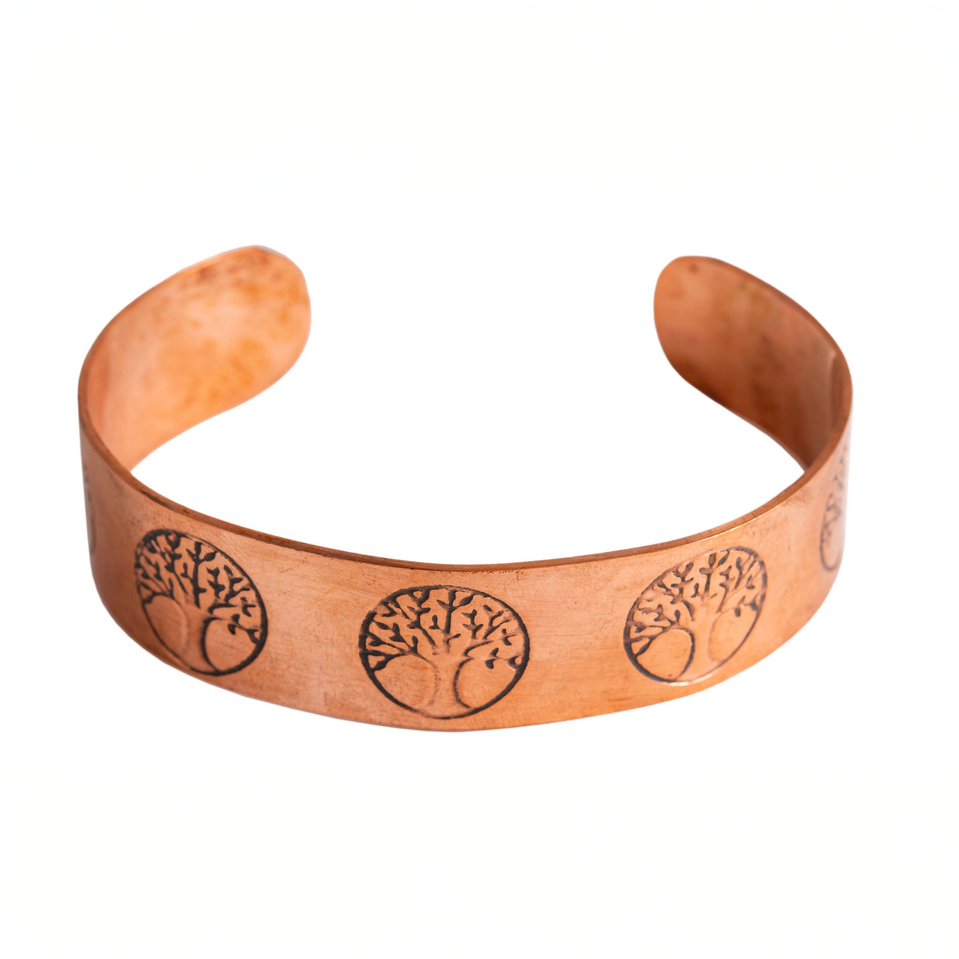 Kupfer-Armreif mit Yggdrasil – Weltenbaum-Symbol Spirit of Gaia