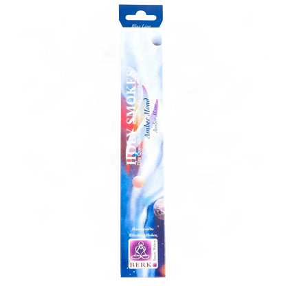 Amber Mond Räucherstäbchen Holy Smokes Blue Line, Packung, freigestellt auf Weiß