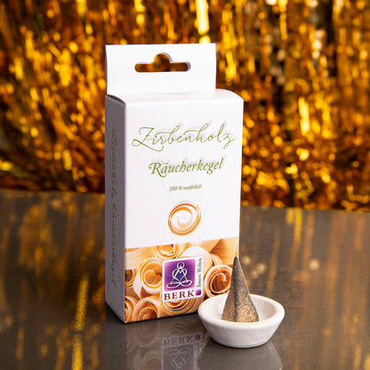 Zirbenholz Räucherpyramiden | Alpine Klarheit & Mentale Frische Berk