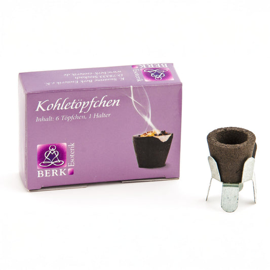 Kohletöpfchen à 6 Stück pro Packung Berk