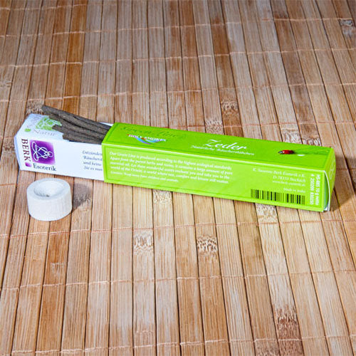 Zeder Räucherstäbchen (naturrein) | Green Line Qualität ohne Bambus Berk
