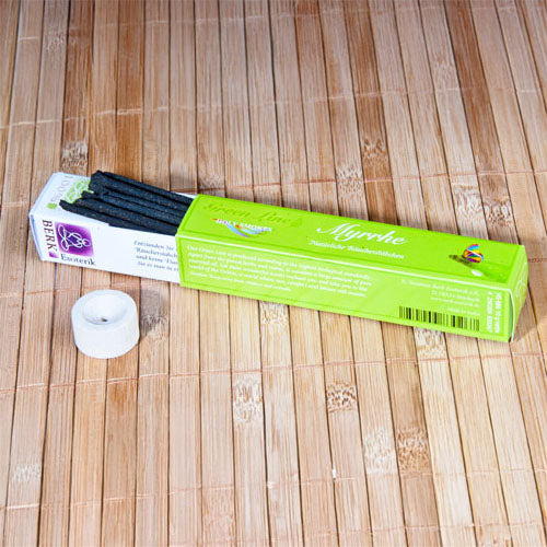 Myrrhe Räucherstäbchen (naturrein) | Green Line Qualität ohne Bambus Berk