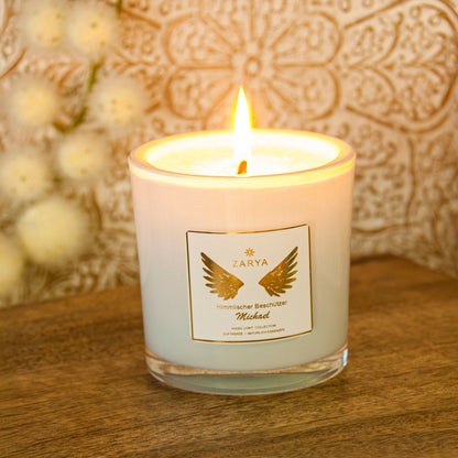Engelkerze "Michael" | Schutz, Kraft & Mut | 100% Ätherische Öle Zarya