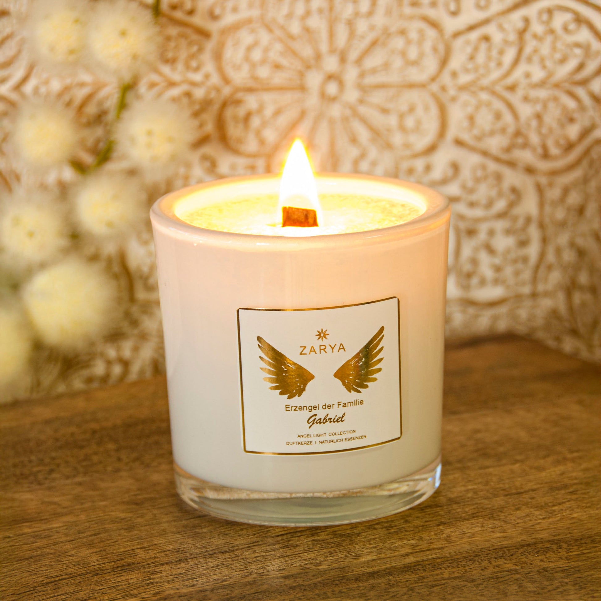 Engelkerze "Gabriel" | Kraft & Klarheit | 100% Ätherische Öle Zarya