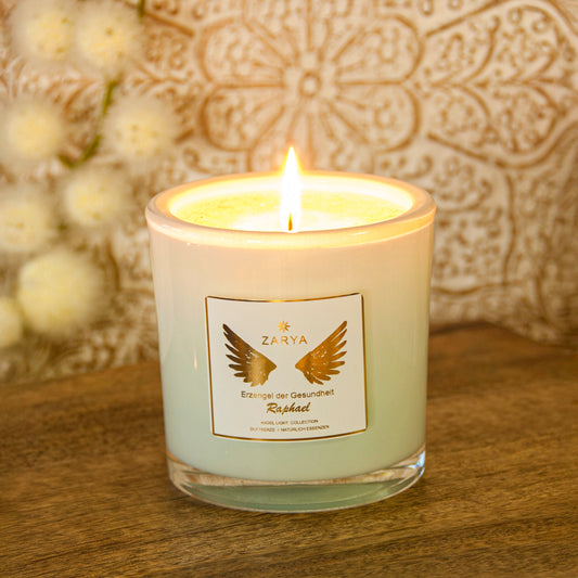 Engelkerze "Raphael" | Heilung & Regeneration | 100% Ätherische Öle Zarya