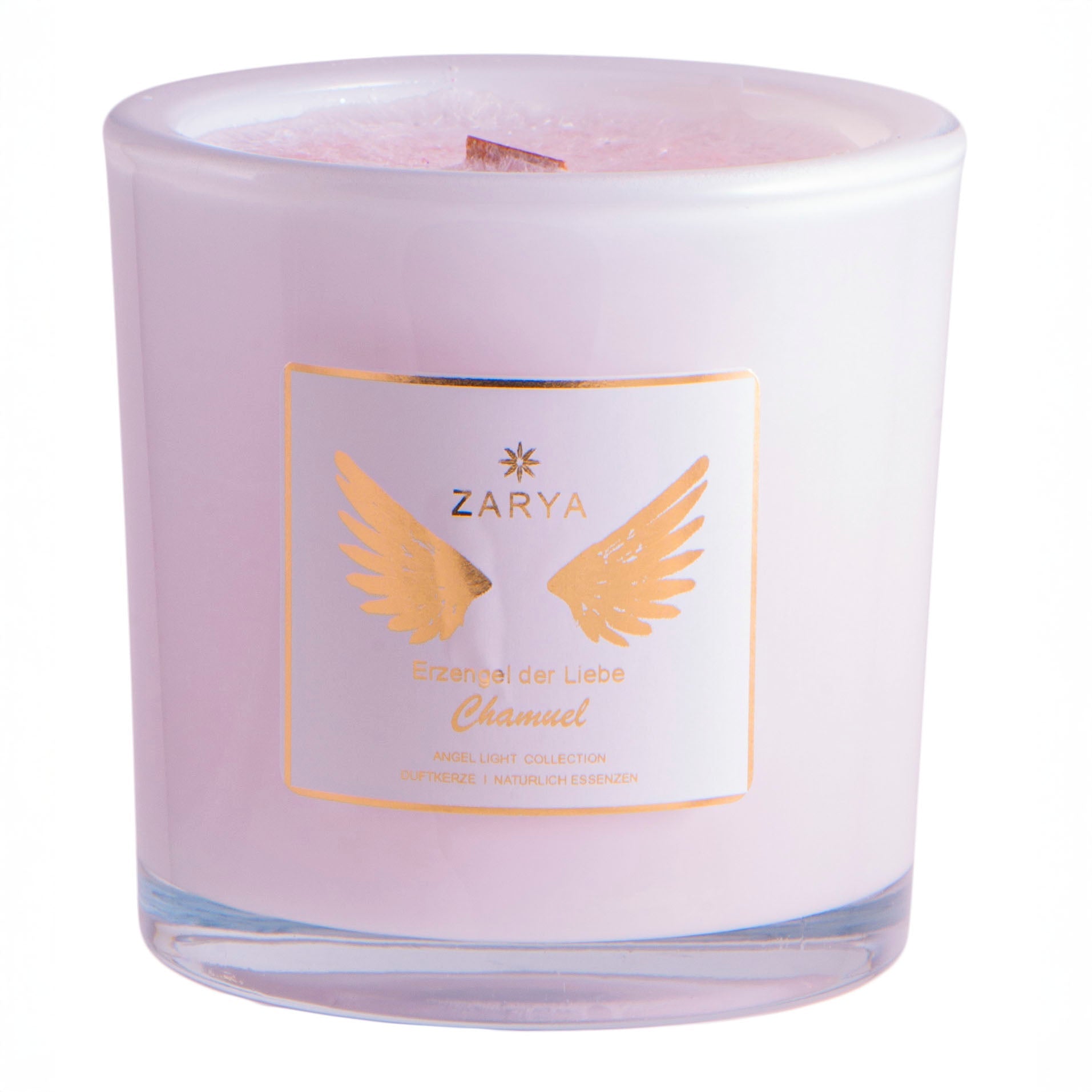 Engelkerze "Chamuel" | Liebe & Vertrauen | 100% Ätherische Öle Zarya