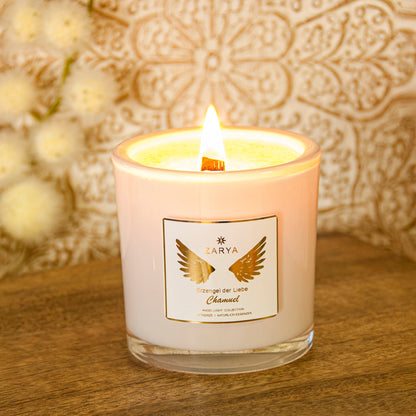 Engelkerze "Chamuel" | Liebe & Vertrauen | 100% Ätherische Öle Zarya