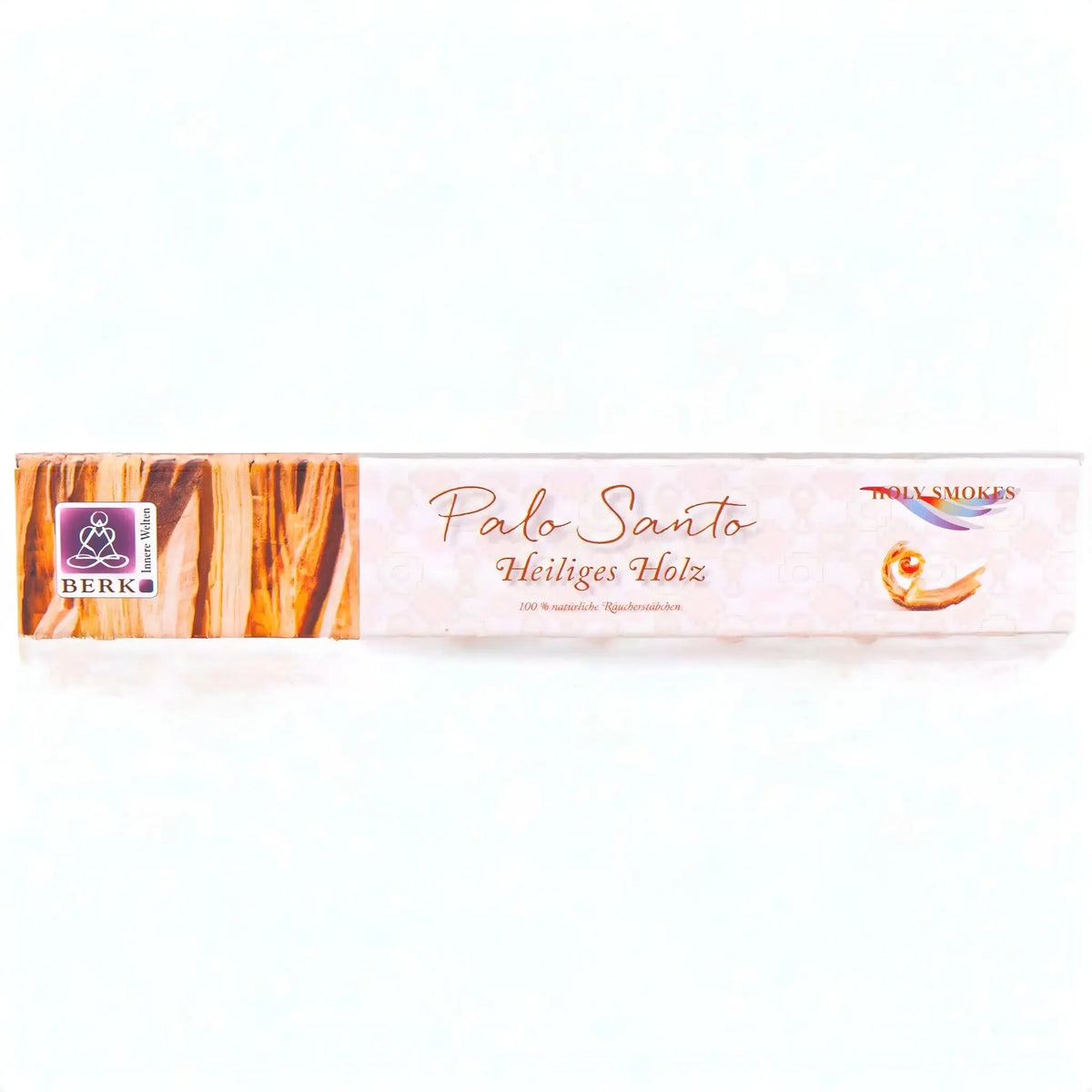Räucherstäbchen Palo Santo von Berk, Packung, freigestellt auf Weiß