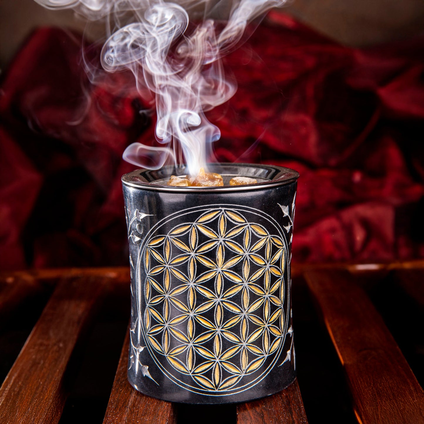 Räuchergefäß Blume des Lebens | Heilige Geometrie Spirit of Gaia