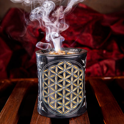 Räuchergefäß Blume des Lebens | Heilige Geometrie Spirit of Gaia