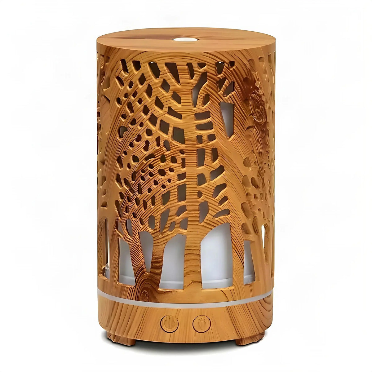 Aroma Diffuser Zen Forest freigestellt auf weißem Hintergrund mit weichem Schatten
