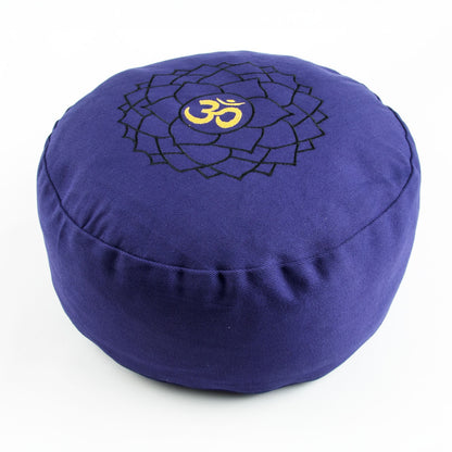 Kronenchakra – Sahasrara – Meditationskissen – Bio-Buchweizenkissen – Baumwollbezug – Yoga, Achtsamkeit & spirituelle Verbundenheit