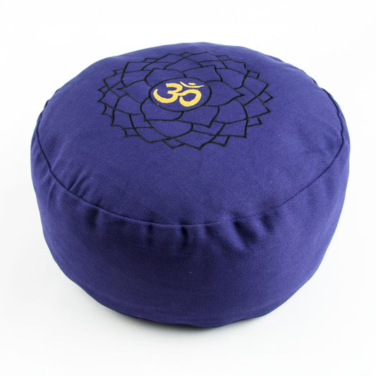 Kronenchakra – Sahasrara – Meditationskissen – Bio-Buchweizenkissen – Baumwollbezug – Yoga, Achtsamkeit & spirituelle Verbundenheit