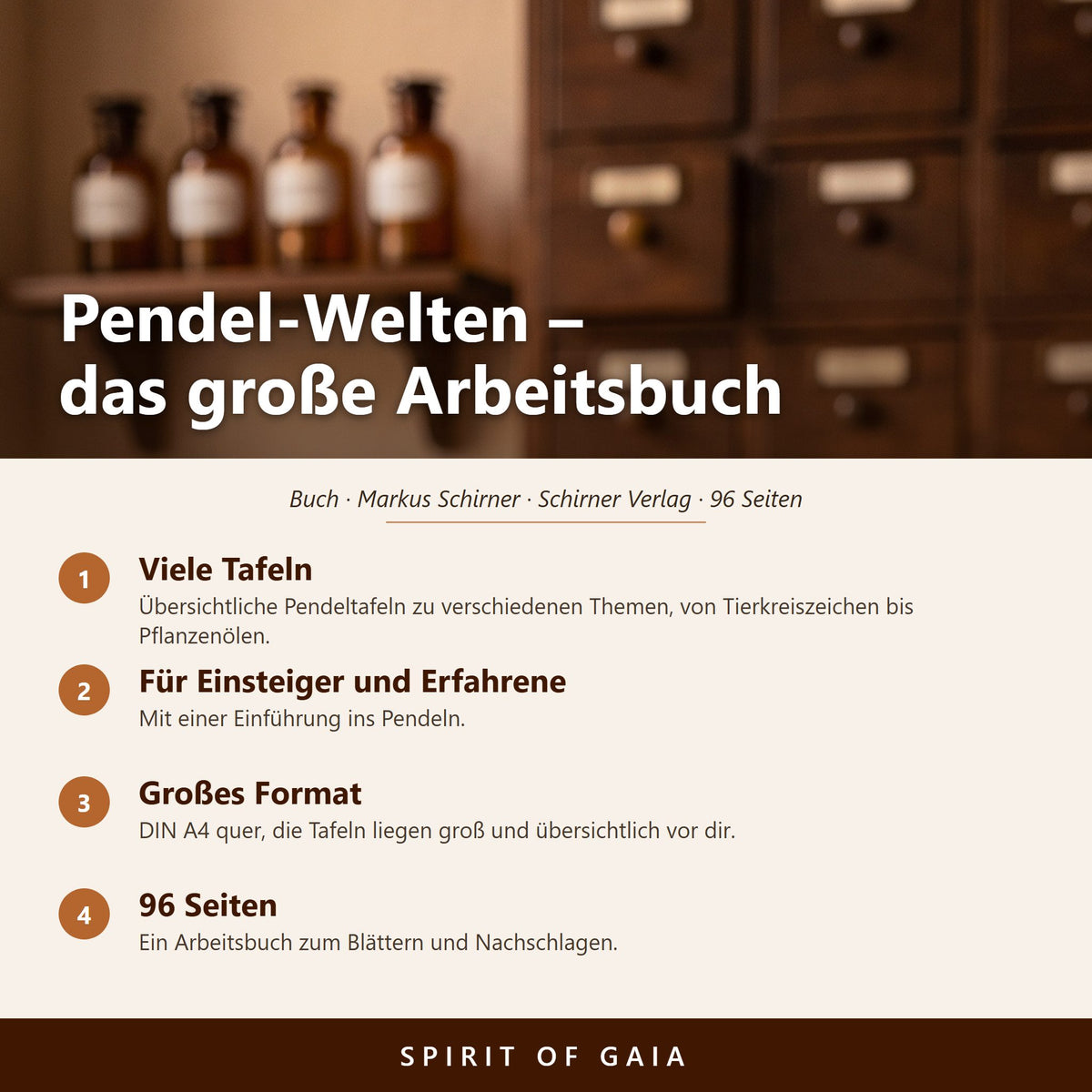 Übersicht zu Pendel-Welten: Viele Tafeln, Für Einsteiger und Erfahrene, Großes Format, 96 Seiten