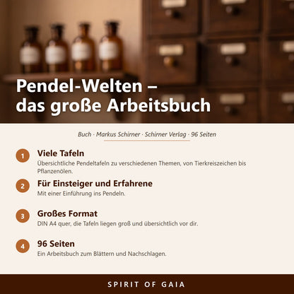 Übersicht zu Pendel-Welten: Viele Tafeln, Für Einsteiger und Erfahrene, Großes Format, 96 Seiten