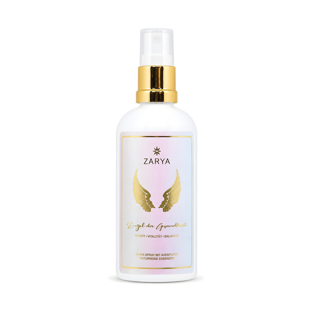 Engel der Gesundheit Aura Spray 100 ml, freigestellt auf weißem Grund