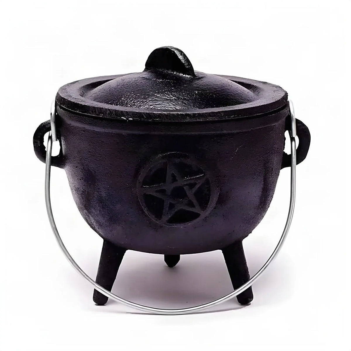 Cauldron (Hexenkessel) Pentagramm, freigestellt auf Weiß