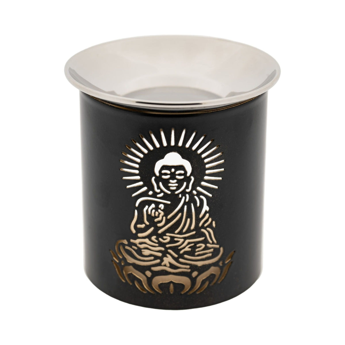 Räuchergefäß Buddha, freigestellt auf weißem Grund