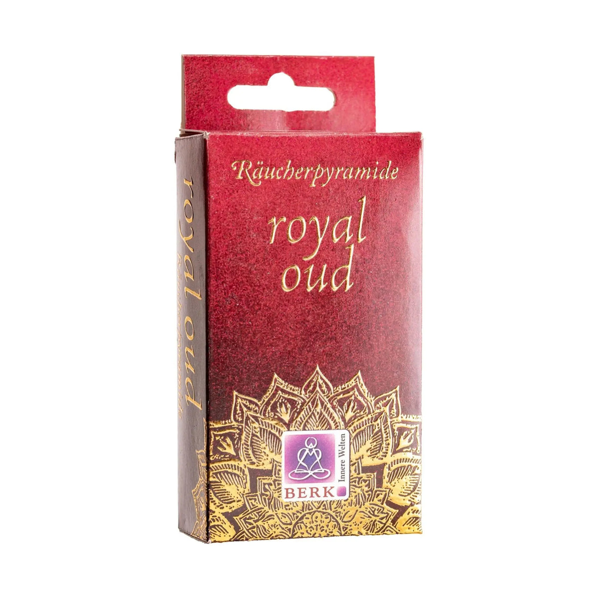 Royal Oud Räucherpyramiden, Schachtel freigestellt auf weißem Grund